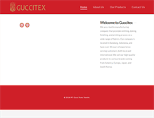 Tablet Screenshot of guccitex.com